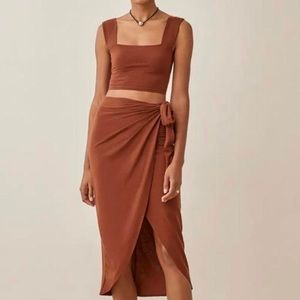 Reformation Rika Knit Two Piece Set (Skirt Only)